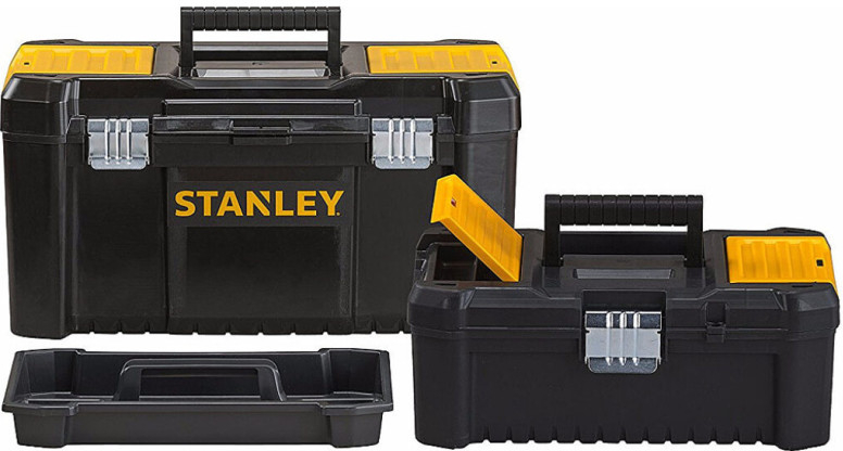Stanley STST1-75772 Set boxů s kovovými přezkami 48 x 25 x 25 cm + 32 x 19 x 13 cm
