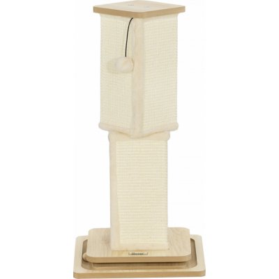 PawHut Kočičí škrabadlo bílé 34 x 34 x 67 cm – Zboží Mobilmania