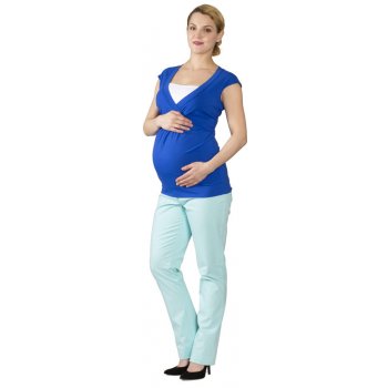 Rialto těhotenské a kojící tričko Dery kobalt modrá 0442