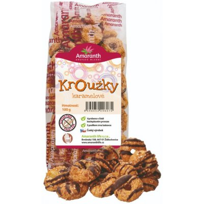 Amaranth Kroužky karamelové 100 g – Zboží Dáma