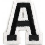 Nažehlovačka písmena Varianta: 1 "A" černá, Balení: 1 ks – Zboží Dáma