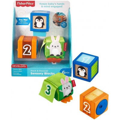 Fisher-Price Senzorické kostky GJW13 – Zboží Mobilmania