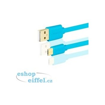 Axagon BUMM-AM020QL Micro USB, 2A, 2m, modrý