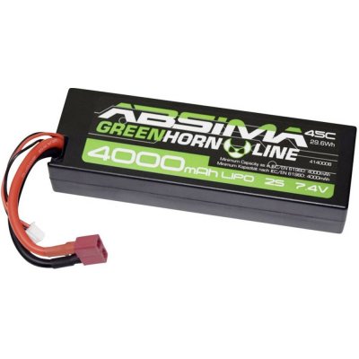 Absima LiPo akumulátor Greenhorn / 45C konektor T-Dean 7.4 V 4000 mAh