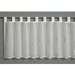 Bennetti Vitrážová záclona s poutky, pruhy, stříbrnošedá 140 x 45 cm – Hledejceny.cz