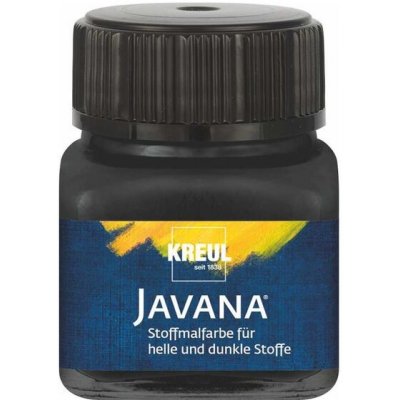 Barva na světlý a tmavý textil Javana 20 ml černá – Sleviste.cz