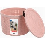 Curver Jute 2L Košík kulatý 17 x 17 x 13 cm růžový 01903-204 – Zboží Mobilmania