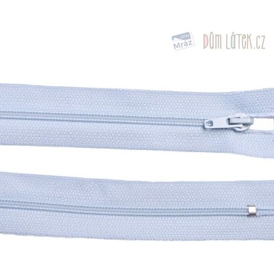 Zip spirálový 3 mm nedělitelný 12 cm světle modrá – Zboží Mobilmania