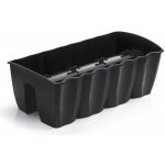 Prosperplast Květináč truhlík na zábradlí CROWN antracit 58 cm – Zboží Dáma