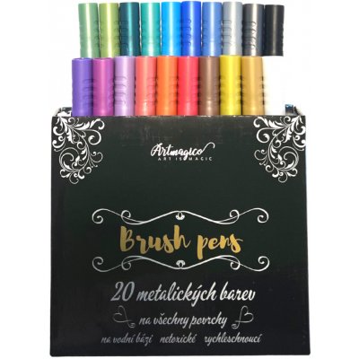 Artmagico 80340 Brush pens 20 ks metalické odstíny – Zbozi.Blesk.cz