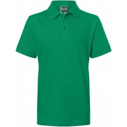 dětské triko s límečkem premium JAMES NICHOLSON JN070K IRISH GREEN