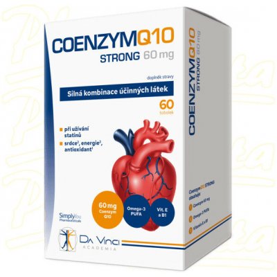 Simply You Coenzym Q10 Strong 60 mg Da Vinci Academia 60 tablet – Hledejceny.cz