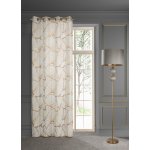 HOTOVÝ ZÁVĚS/LIMITED COLLECTION/LUNA3/ 140X250 KOV.KROUŽKY B+BÉŽ – Sleviste.cz