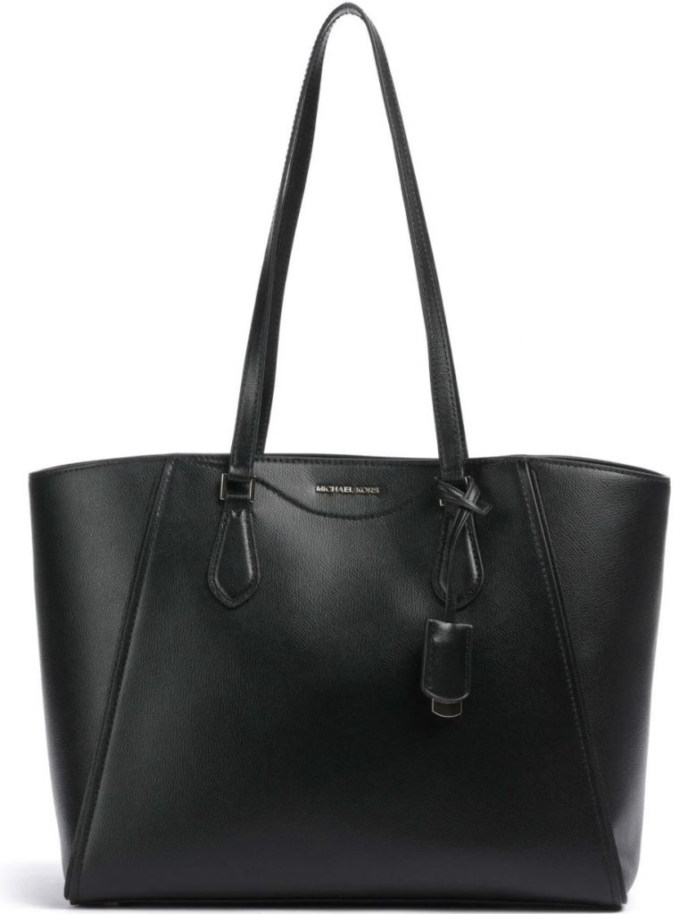 Michael Kors velká kožená kabelka Taryn Černá