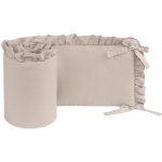 Infantilo Ochranný bavlněný mantinel s volánkem Béžová – Zboží Dáma