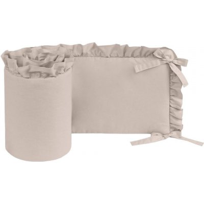 Infantilo Ochranný bavlněný mantinel s volánkem Béžová – Zboží Dáma