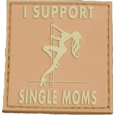 JACKETS TO GO Nášivka I SUPPORT SINGLE MOMS plast velcro DESERT – Zboží Dáma