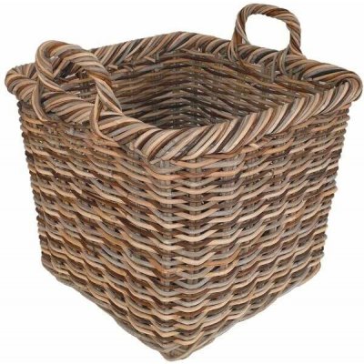 Košíkárna Koš čtvercový ratanový žíhaný 47x47 cm – Zbozi.Blesk.cz