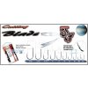 Rybářské háčky Awa-Shima Cutting Blade 1095 black nickel vel.10 10ks