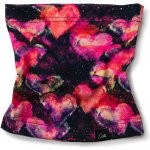 ESITO Bavlněný nákrčník Duhová srdce černá – Zboží Dáma