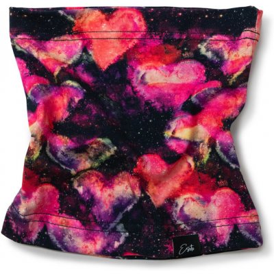 ESITO Bavlněný nákrčník Duhová srdce černá – Zboží Dáma