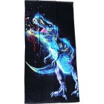 JERRY FABRICS Osuška Dinosaur Black 70 x 140 cm – Zboží Dáma