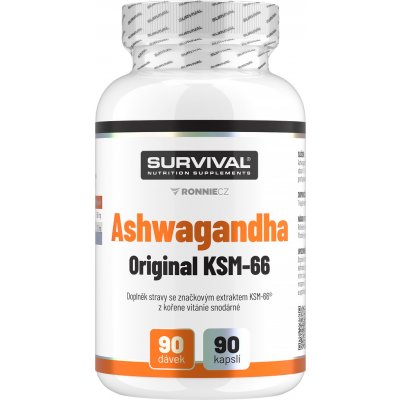 Survival Ashwagandha Original KSM-66 90 kapslí – Hledejceny.cz