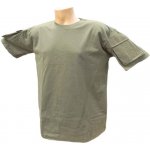 Tričko MFH US s kapsami na rukávech oliva – Sleviste.cz
