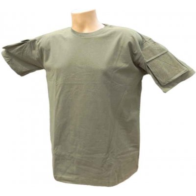 Tričko MFH US s kapsami na rukávech oliva – Sleviste.cz