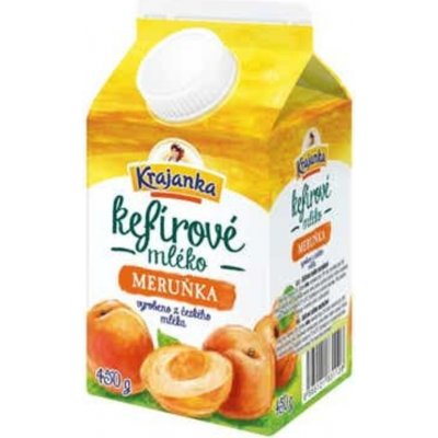 Krajanka Mléko kefírové 0,8% meruňka 450g – Zboží Dáma