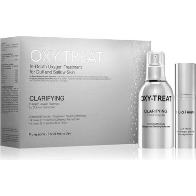 Oxy Treat Clarifying Clarifying gel pro rozjasnění pleti 50 ml + Fluid Finish finální péče 15 ml dárková sada