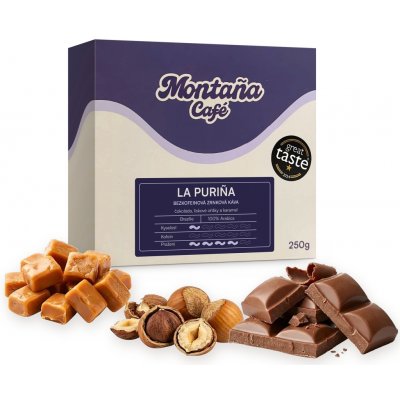 Montaña Café La Puriña bez kofeinu zrnková 250 g – Hledejceny.cz