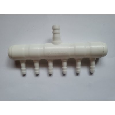 Rozdělovač vzduchu 6 vývodů - plast – Zboží Mobilmania