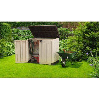 Keter STORE-IT-OUT MAX CRT béžový / hnědý 230438 – Zboží Mobilmania