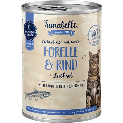 Bosch Sanabelle Wet Food with Trout & Beef 6 x 0,4 kg