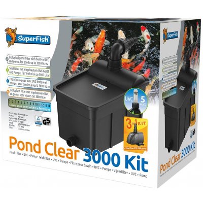 SuperFish Pond Clear Kit 3000 – Zboží Mobilmania