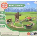 Playtive Dřevěná železnice Statek 43 dílů – Zboží Dáma