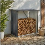 Furnigo Přístřešek na dřevo 154x163x89 cm antracit