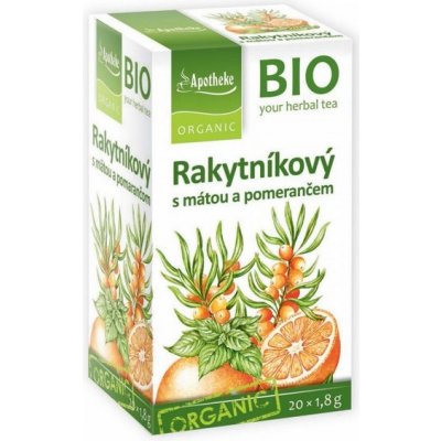 Apotheke RAKYTNÍKOVÝ ČAJ a mátou a pomerančem BIO 20 X 1.8 g – Zbozi.Blesk.cz