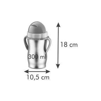 Tescoma termoska s brčkem BAMBINI 300 ml růžová