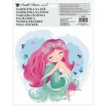 Anděl Samolepka na zeď barevná Mořská panna 30 x 42 cm 15511 – Sleviste.cz