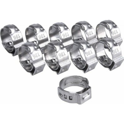 Extol EX8865171 Spona na hadici, 10ks, Ř13,8mm, INOX -PREMIUM – Zboží Mobilmania