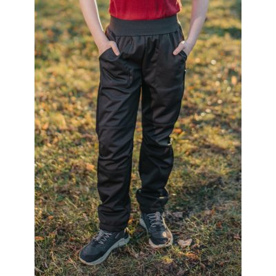 Vyladěné černé STRETCH softshell kalhoty – Zboží Dáma
