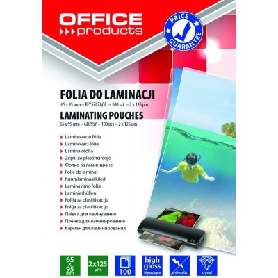 Laminovací fólie Office Products 65x95mm, 2x125mic., lesklé, 100ks – Zbozi.Blesk.cz