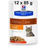 Hill's Prescription Diet K/D pro lepší funkci ledvin kuřecí 12 x 85 g – Sleviste.cz