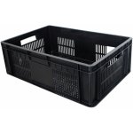 Přepravka plastová na zeleninu černá 600x400x200 mm | PETRAplast Barva: Černá – Sleviste.cz