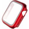 Ochranné fólie pro fotoaparáty Ochranné pouzdro FIXED Pure+ s temperovaným sklem pro Apple Watch 40mm Červené