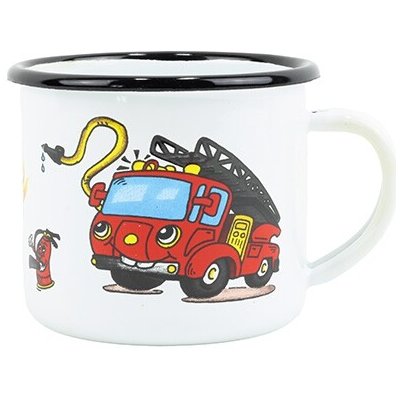 BELIS Smaltovaný hrnek HASIČI bílý 8 cm 350 ml 11008-039DHE04 – Zbozi.Blesk.cz