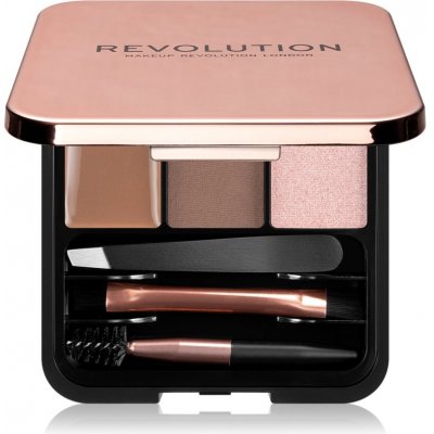 Makeup Revolution London Brow Sculpt Kit set a paletka na obočí Brown 2,2 g – Zboží Dáma Makeup Revolution London Brow Sculpt Kit set a paletka na obočí Brown 2,2 g – Zboží Dáma