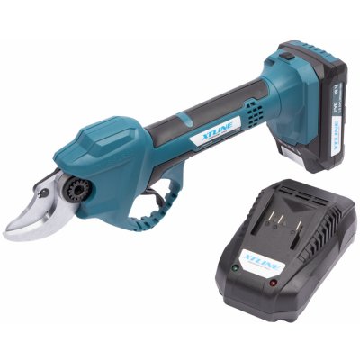 XTLINE Aku nůžky na větve bezuhlíkové 18 V + baterie 2.0 Ah + nabíječka 2.4 A XTLXT102876-1B2 – Sleviste.cz